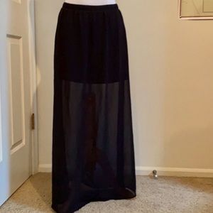 Sheer maxi skirt (small)